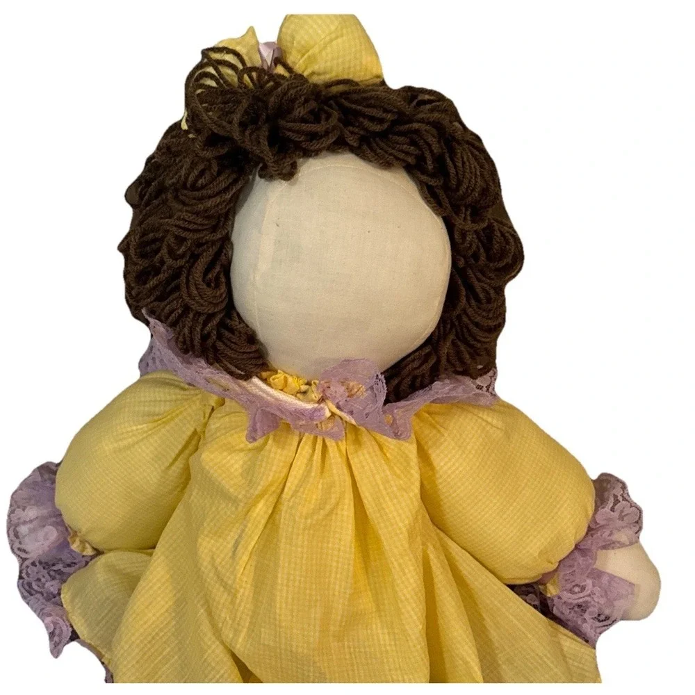 Handmade Cloth Rag Doll Special Granddaughter Unique Embroidered Bib 2009 24
